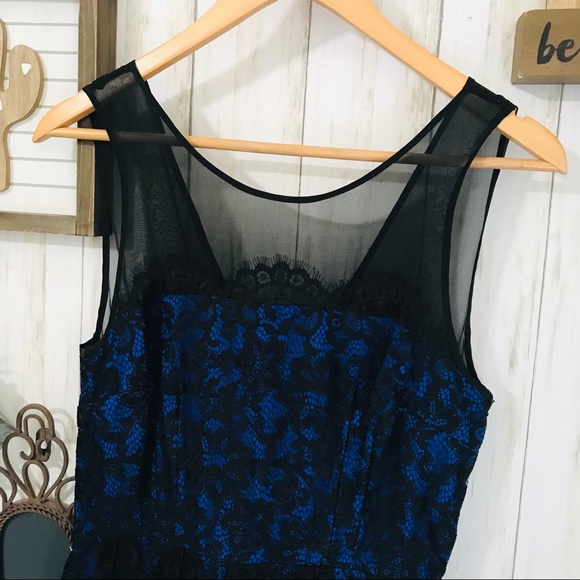 Anthropologie Moulinette Soeurs Sapphire Lace Dress Sz4 - Picture 3 of 8